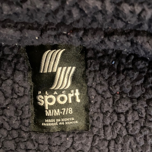 BOYS ZIP UP FLEECE LINED JACKET/HOODIE SIZE MEDIUM ( 7-8) - Picture 5 of 6